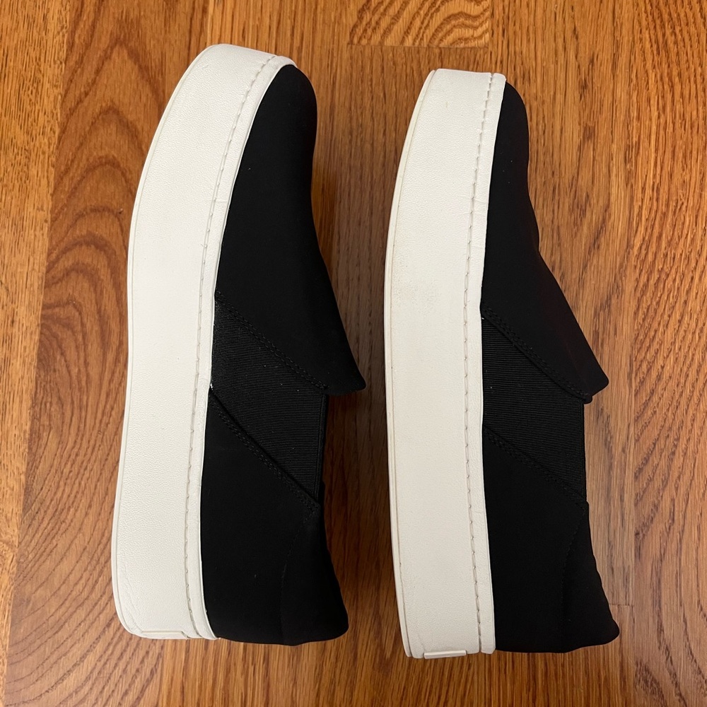 Vince Warren Slip-on Platform Sneaker, Micro-stretch fabric, Size 7.